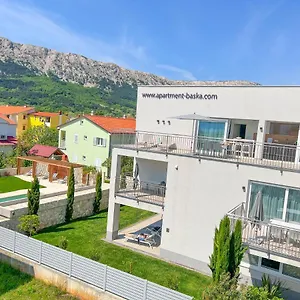 Apartament Baska, Exklusive Mit Poolarea In Baska, Krk - Kroatien